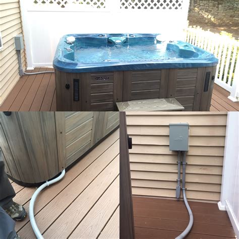 outdoor hot tub wiring installation